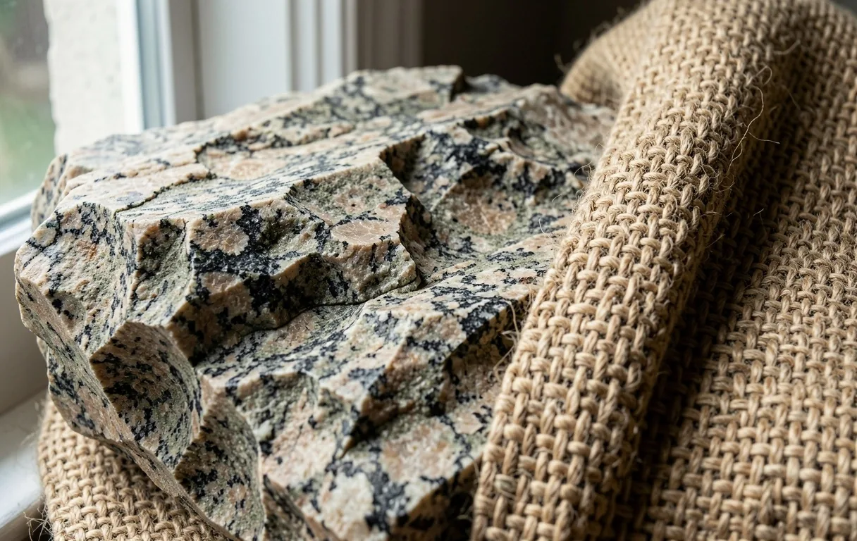 Textura mineral y textil